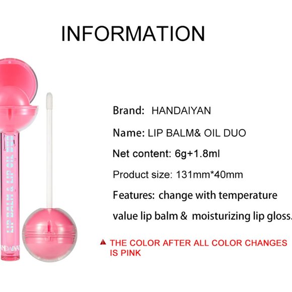 Clearance - 2 in 1 Lip Balm & Lip Oil Duo - Picture 5 of 13